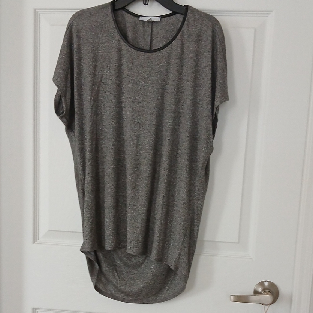 Halston Heritage Charcoal Tunic Top NWT